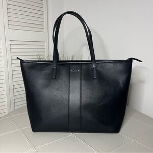 Tahari Black Zippered Bag